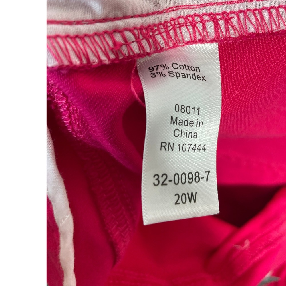Jessica London Womens Denim Skirt Size 20W‎ Pink Cotton Blend Pull On Pencil - Picture 10 of 10